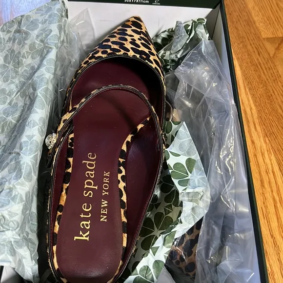 Kate Spade Meg hair calf shoes  new in box