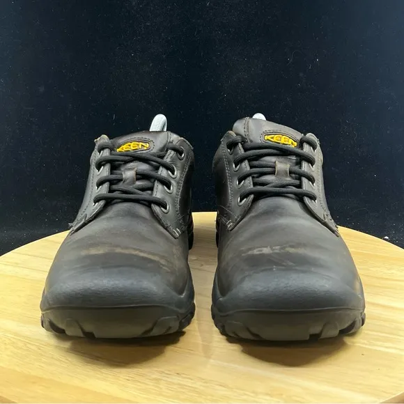 Keen 1007932 Leather Lace-Up Bump Toe Hiking Oxford Sneaker Shoes Mens US 8