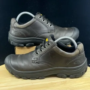 Keen 1007932 Leather Lace-Up Bump Toe Hiking Oxford Sneaker Shoes Mens US 8