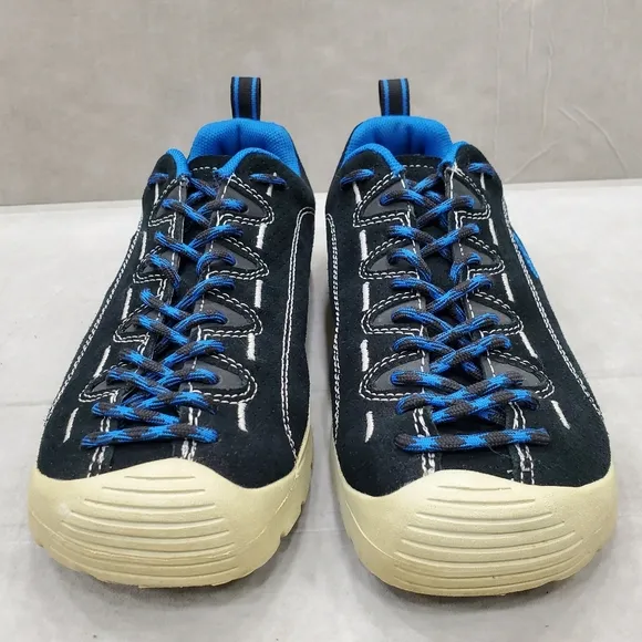 Keen Jasper Hiking shoes men's size 9 black and blue suede lace front baseball