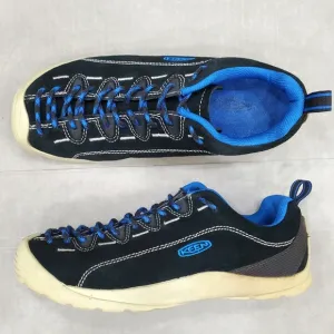 Keen Jasper Hiking shoes men's size 9 black and blue suede lace front baseball
