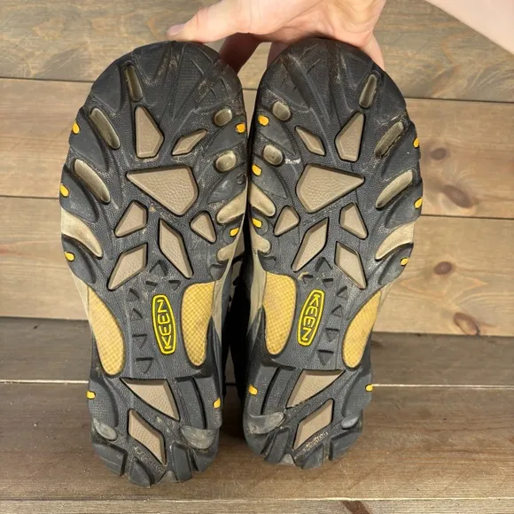 keen lansing mens size 10.5 shoes black steel toe waterproof work boots