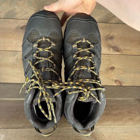 keen lansing mens size 10.5 shoes black steel toe waterproof work boots