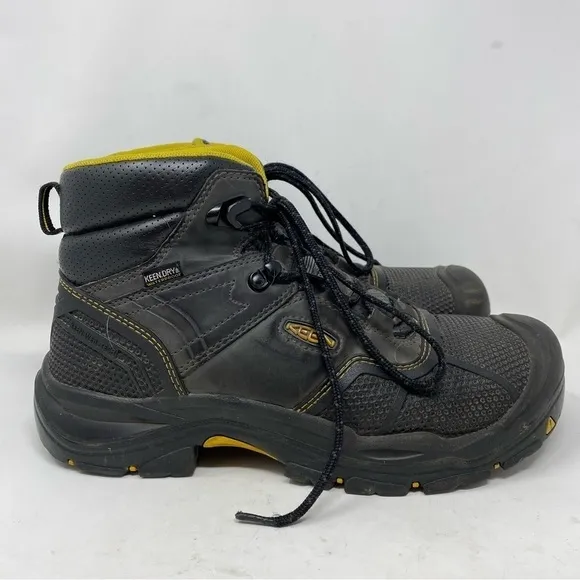 Keen Men’s Black Logandale Waterproof Work Lace Up Boots Size 9.5