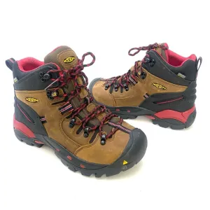 Keen Men's Brown/Ketchup Pittsburgh Steel Toe Work Boot