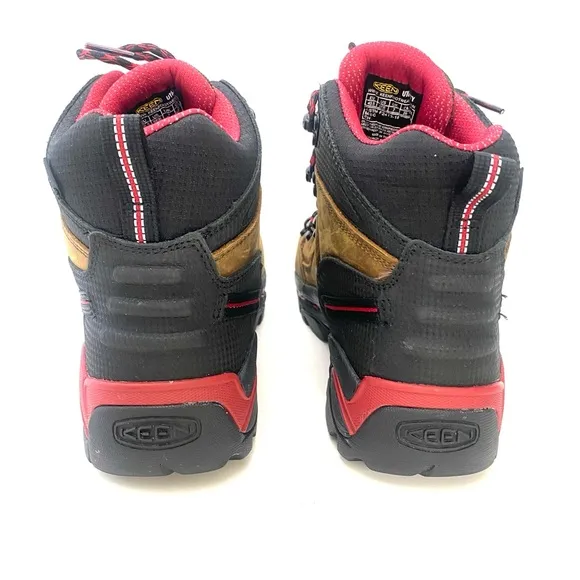 Keen Men's Brown/Ketchup Pittsburgh Steel Toe Work Boot