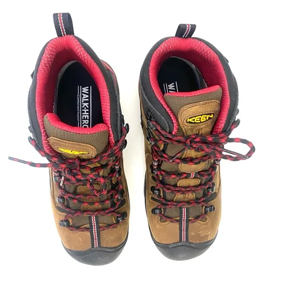 Keen Men's Brown/Ketchup Pittsburgh Steel Toe Work Boot
