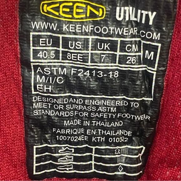 Keen Men's Brown/Ketchup Pittsburgh Steel Toe Work Boot