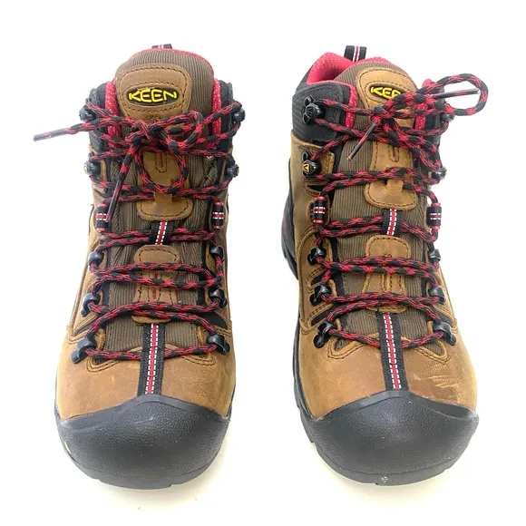 Keen Men's Brown/Ketchup Pittsburgh Steel Toe Work Boot