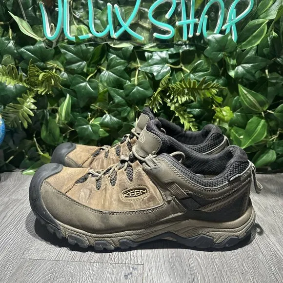 Keen Men's Targhee III Waterproof Low Hiking Shoes Bungee Cord/Black 13 1017783