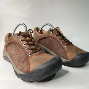 Keen Presido Brown Leather Lace Up Hiking Climbing Shoes