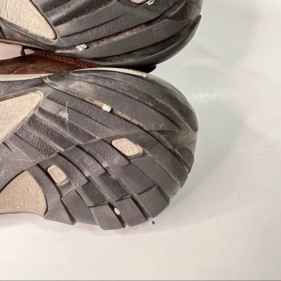 Keen Presido Brown Leather Lace Up Hiking Climbing Shoes