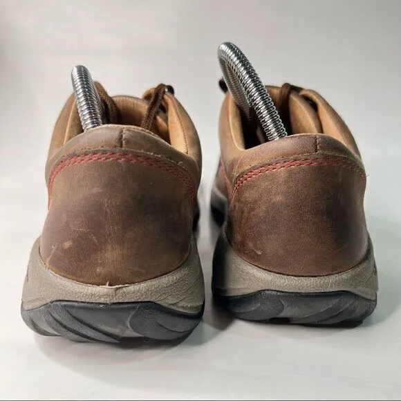 Keen Presido Brown Leather Lace Up Hiking Climbing Shoes