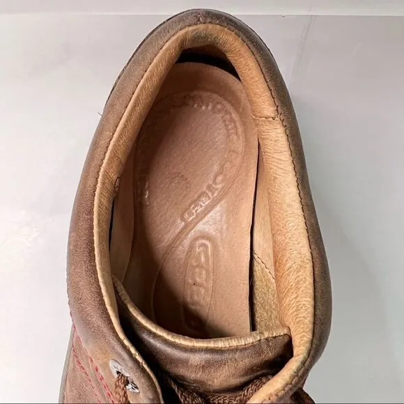Keen Presido Brown Leather Lace Up Hiking Climbing Shoes