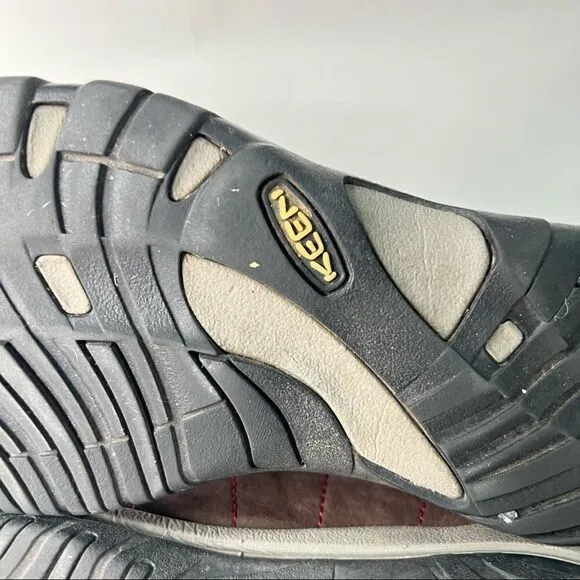 Keen Presido Brown Leather Lace Up Hiking Climbing Shoes