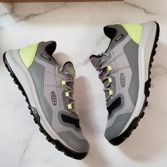KEEN Tempo Flex Waterproof Low Hiking Shoes Grey Size 7.5