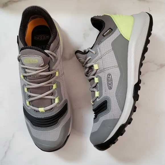 KEEN Tempo Flex Waterproof Low Hiking Shoes Grey Size 7.5