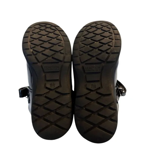 Kenneth Cole Reaction Girls Black Mary Jane Shoes Size 12.5