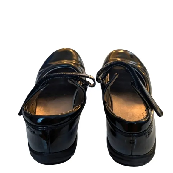 Kenneth Cole Reaction Girls Black Mary Jane Shoes Size 12.5
