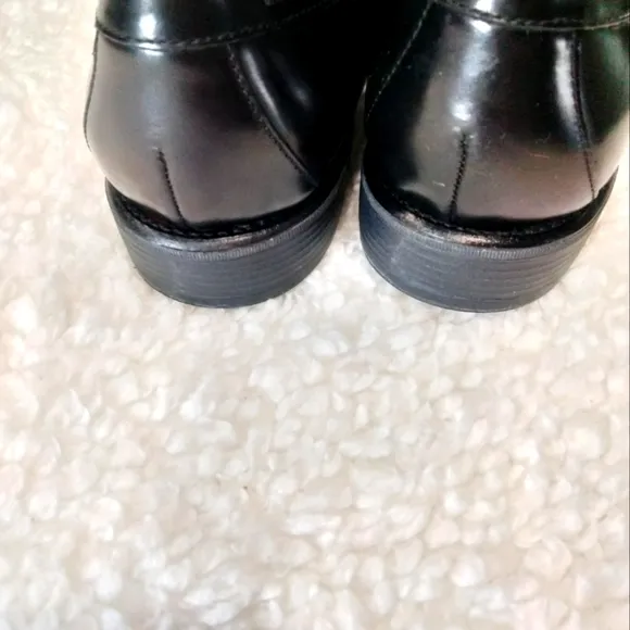 KENNETH COLE Reaction men's black slip on leather dress shoes size 8