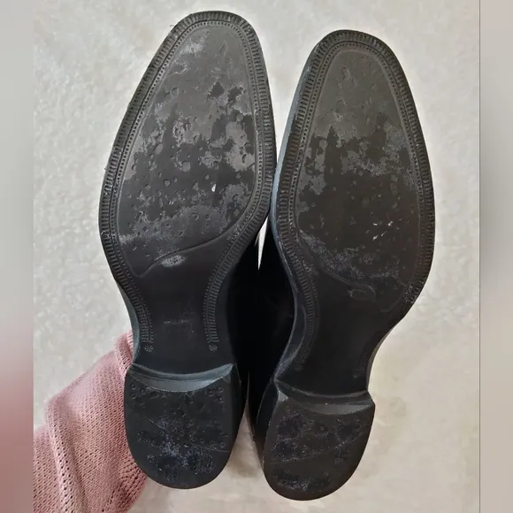 KENNETH COLE Reaction men's black slip on leather dress shoes size 8