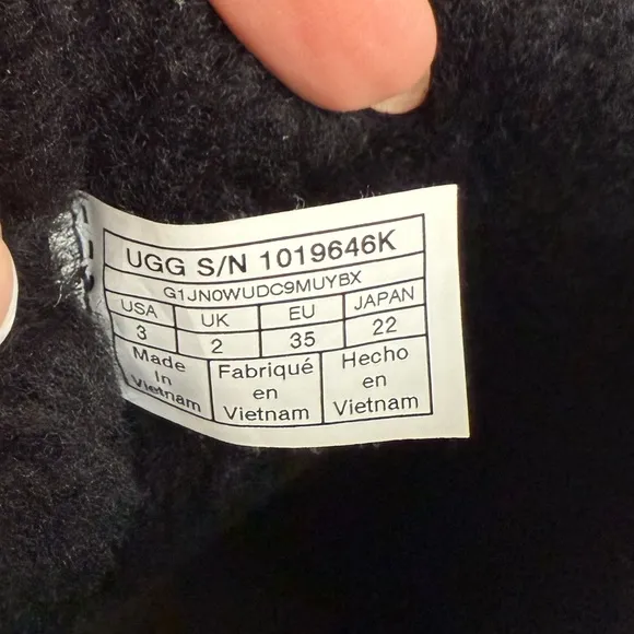 Kids black Ugg Boots - practically New!