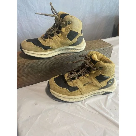 Kids Unisex Merrell  Montario 85 Mid-Rise Hiking Boots-Great Condition-Size‎ 13M