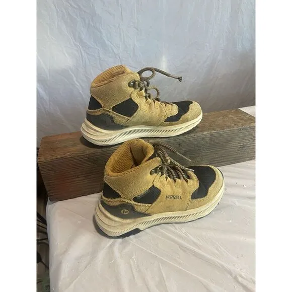 Kids Unisex Merrell  Montario 85 Mid-Rise Hiking Boots-Great Condition-Size‎ 13M