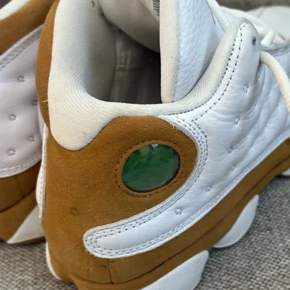 Kids White and Gold Jordan Shoes
