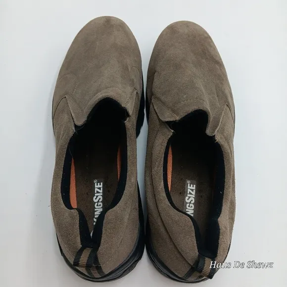 KINGSIZE SUEDE SLIP-ON SHOES SIZE 15