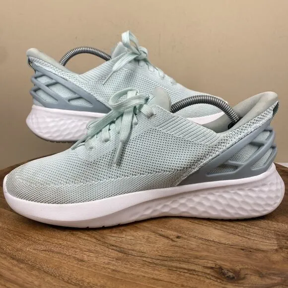 Kizik Athens Womens Teal Blue Sea Foam Size 8 Athletic Slip On Shoes