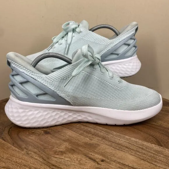 Kizik Athens Womens Teal Blue Sea Foam Size 8 Athletic Slip On Shoes