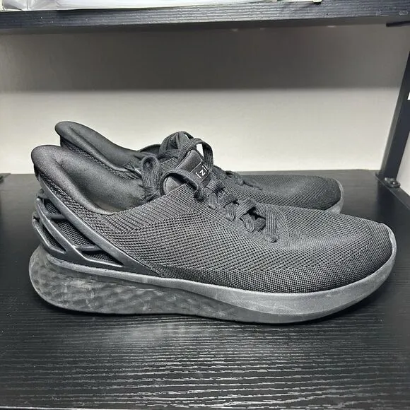 Kizik Athens Hands Free Triple Black Running Shoes Sneaker Mens Size 11