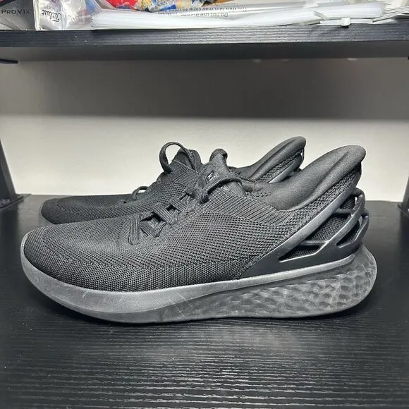 Kizik Athens Hands Free Triple Black Running Shoes Sneaker Mens Size 11