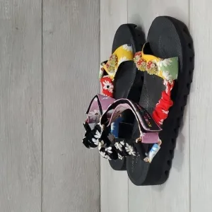 Kurt Geiger London Women Floral Sandals shoes sz 37/7