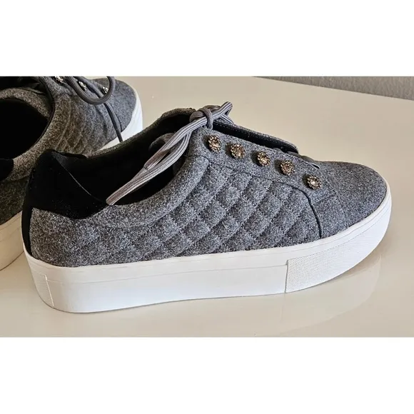 KURT GEIGER WOMEN'S LONDON LIVIAH COMFORT SHOES GREY EUR 40.5 US 9.5 NEW IN BOX