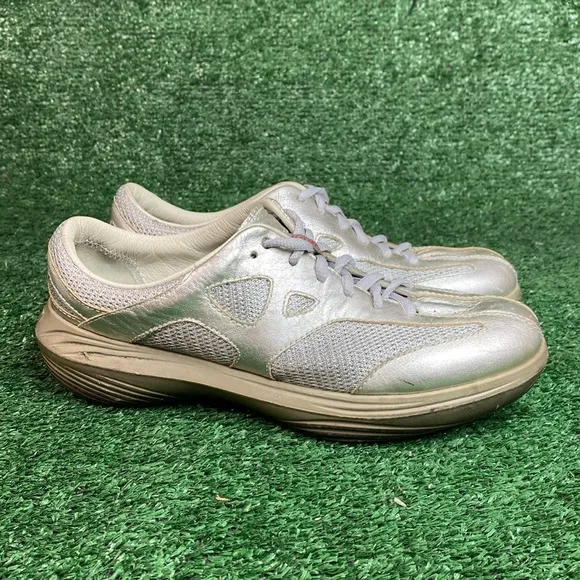 KYBUN KYBOOT WALK ON AIR JINDO SILVER COMFORT SHOES SIZE 9 WIDE - MSRP: $409