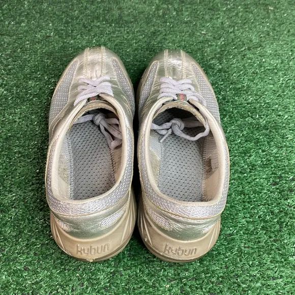 KYBUN KYBOOT WALK ON AIR JINDO SILVER COMFORT SHOES SIZE 9 WIDE - MSRP: $409