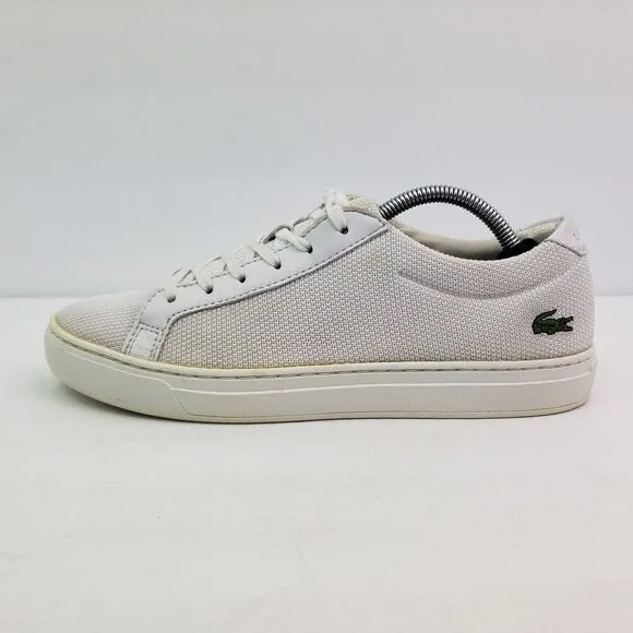 Lacoste Classic Womens Size 7.5 White Casual Low Sneaker Shoes