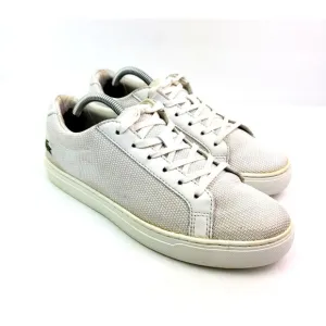 Lacoste Classic Womens Size 7.5 White Casual Low Sneaker Shoes