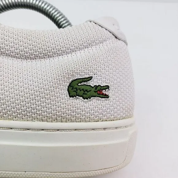 Lacoste Classic Womens Size 7.5 White Casual Low Sneaker Shoes