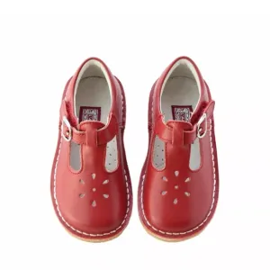L’Amour Red T-Strap Buckle Dress Shoes Size 11