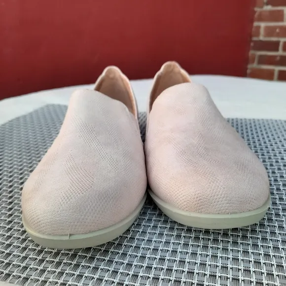 Life Stride Neon Slip On Loafers Comfort Cushioned Shoes Faux Leather 8 NEW Pink