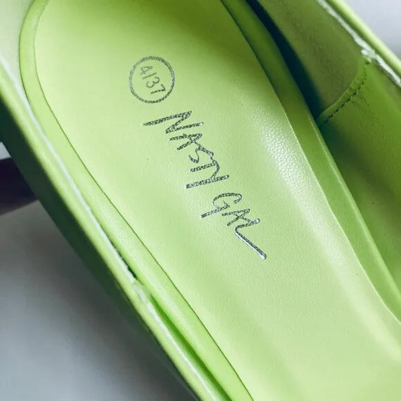 Lime Platform Chunky Babydoll Heals with Ankle Strap