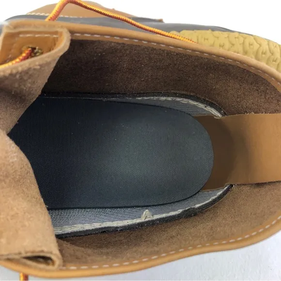 L.L. Bean Brown Leather 6&quot; Waterproof Duck Boots 13 M