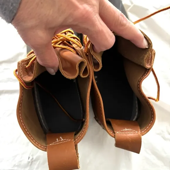 L.L. Bean duck boots bean boots tan waterproof leather SZ 8 M NWOT Brand New