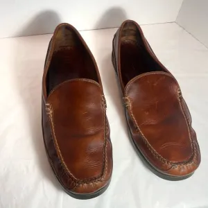 L.L Bean Men's Slippers Leather Loafers Power Walking Driving Shoes |Size 14D