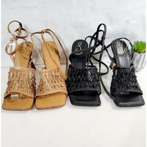 Lot of 2 Sam Edelman Womens Brown Black Candice Ankle Strap Sandal Size 11M