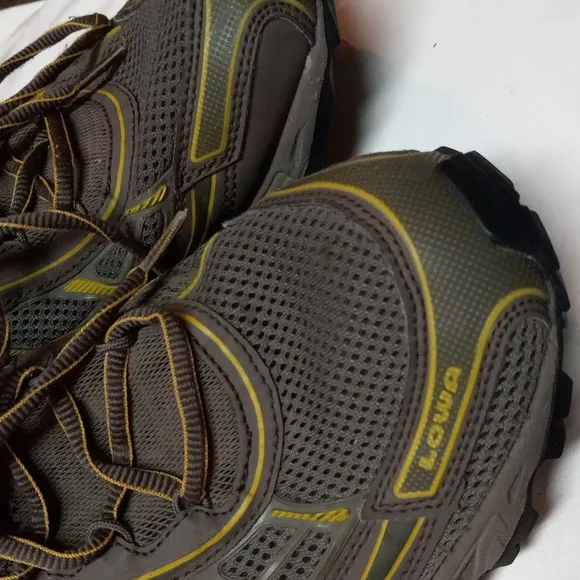 Lowa STG 3D Hiking Trail Sport Shoes Men's Size 11 Gray/Yellow