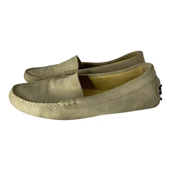 M. Gemi Italy Women’s Loafers Drivers Shoes Slip On Cream Size 10.5